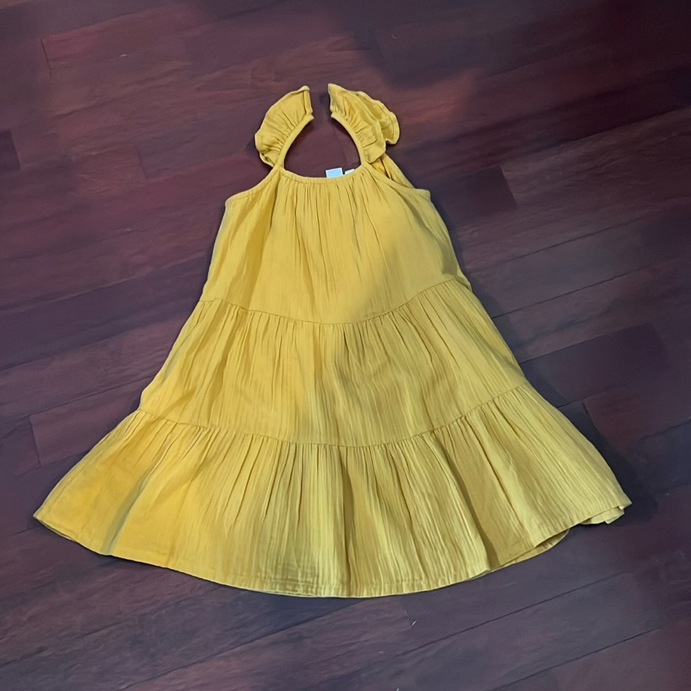 Beautiful mustard yellow fall dress
